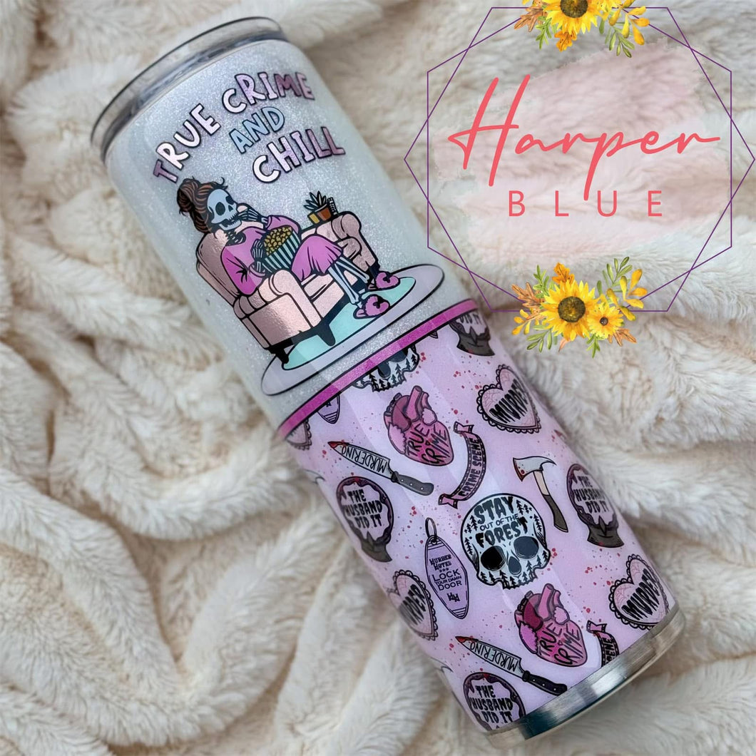 30oz Pink True Crime and Chill