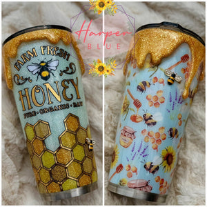 24oz Farm Fresh Honey Bee tumbler